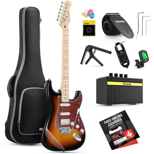 dan guitar dien donner dst 152 hss maple fingerboard