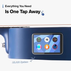 dan guitar acoustic blue lava touch size 36 ice ocean blue 3