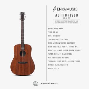 dan guitar acoustic enya ed x1 size 41 4