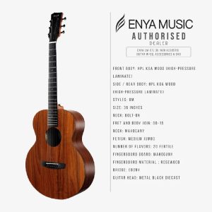 dan guitar acoustic enya em x1 eq size 36 3
