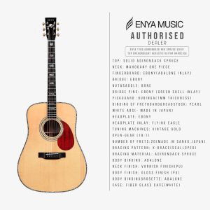 Đàn Guitar Acoustic Enya T-10D w/Case 4 dan guitar acoustic enya t 10d w case 3
