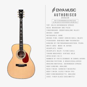 dan guitar acoustic enya t 10ome w case 2