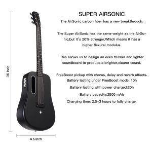 dan guitar acoustic lava me 2 size 36 w effect black 5