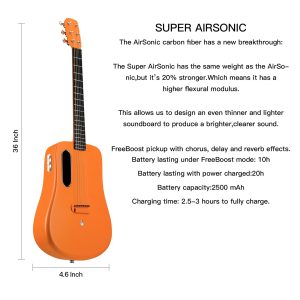 dan guitar acoustic lava me 2 size 36 w effect orange 5
