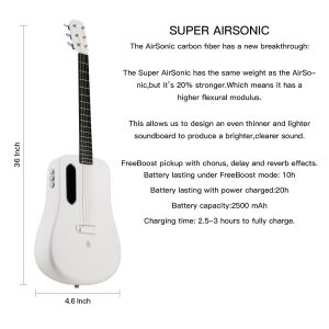 dan guitar acoustic lava me 2 size 36 w effect white 5