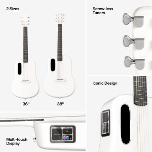 dan guitar acoustic lava me 3 size 38 white 6