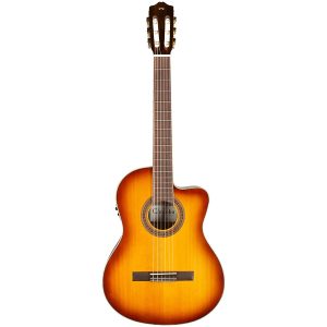 dan guitar classic cordoba c5 ce sb sunburst w deluxe gigbag 3
