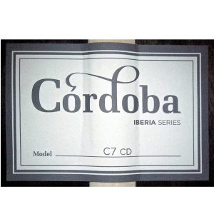 dan guitar classic cordoba c7 cd in w bag 12