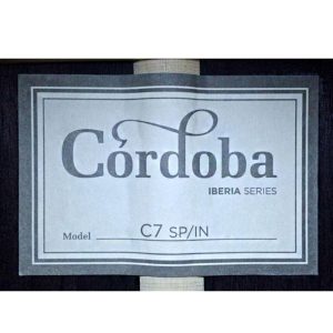 dan guitar classic cordoba c7 sp w bag 11