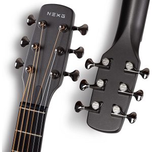 dan guitar silent acoustic enya nexg basic black 8