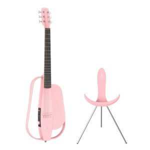 dan guitar silent acoustic enya nexg deluxe pink 7