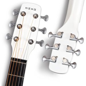 dan guitar silent acoustic enya nexg deluxe white 6