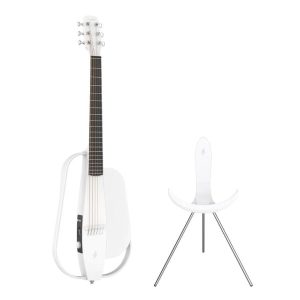 dan guitar silent acoustic enya nexg deluxe white 7