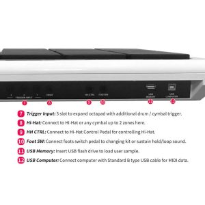 trong dien hxm hdp 2 percussion pad 9